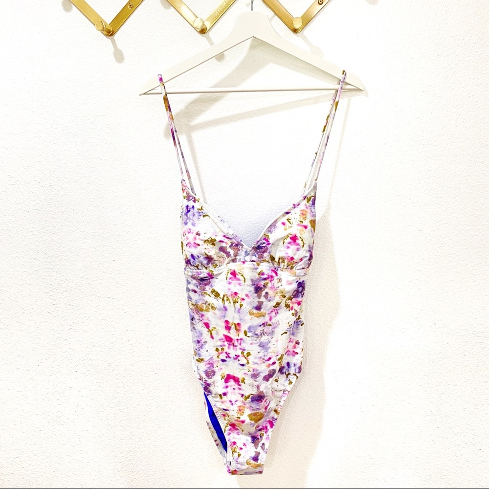 New Fora Obscura x J Crew Plunge Swimsuit Size 10 Summer - Picture 2 of 14